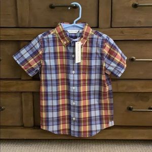 NWT Janie and Jack Toddler Plaid Shirt Size 5!!